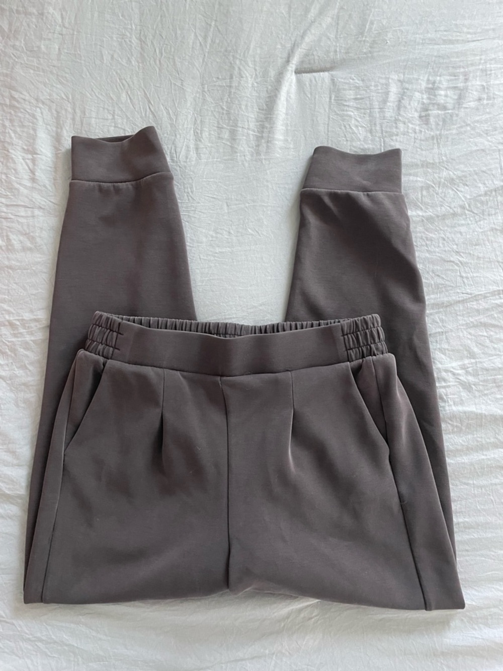 Avia Black Active Jogger Pants with Charcoal Waistband Small